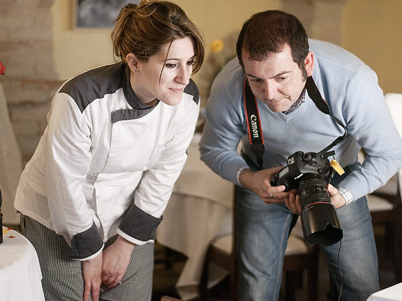 backstage sessione di food photo, Umberto consiglio chef