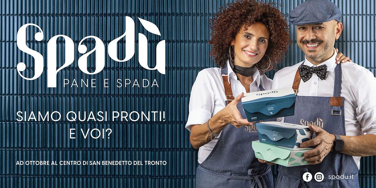 Sara e Fabio di Spadù: il brand, il logo, il 6x3 della loro apertura